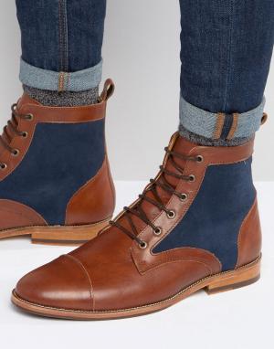 Ботинки на шнуровке Le Luthier Bobbies. Цвет: коричневый