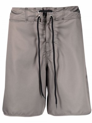Drawstring-waist patch-pocket swim shorts Jil Sander. Цвет: зеленый