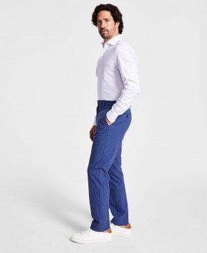 Мужские классические брюки современного кроя TH Flex в клетку стрейч Tommy Hilfiger