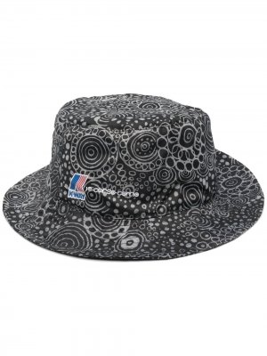 Шляпа с принтом из коллаборации Kway 10 CORSO COMO. Цвет: черный