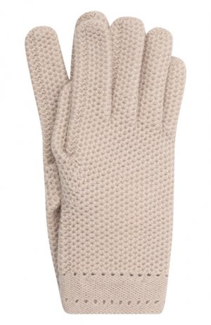 Кашемировые перчатки Inverni. Цвет: бежевый