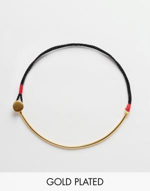 Ожерелье-чокер со шнурком Ottoman Hands. Цвет: черный