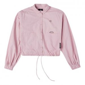 Куртка Small Logo Casual Shirt Jacket Pink Purple, розовый Converse