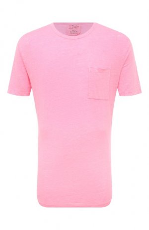 Хлопковая футболка MC2 Saint Barth. Цвет: розовый