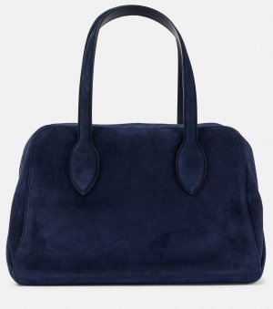 Замшевая большая сумка maeve среднего размера , синий Khaite