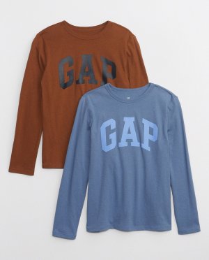 Комплект из двух футболок с длинными рукавами для мальчиков Gap, мультиколор GAP