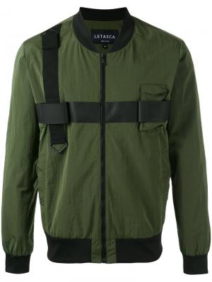 Куртка-бомбер Letasca. Цвет: зелёный