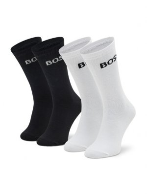 Комплект из 2-х высоких детских носков Boss, мультиколор BOSS
