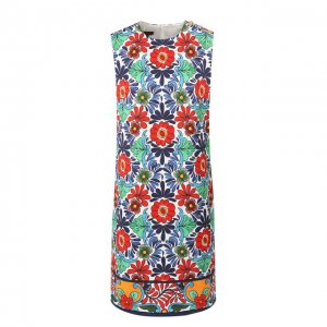 Платье с принтом Escada. Цвет: разноцветный