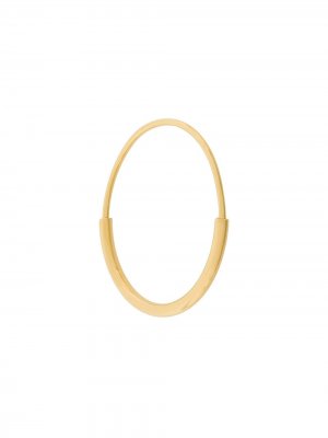 Серебряная серьга-кольцо Delicate Hoop 22 Maria Black. Цвет: желтый