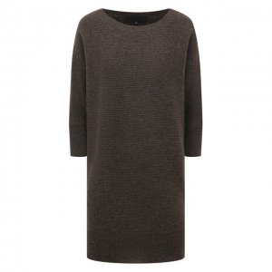 Шерстяной пуловер Tegin. Цвет: коричневый