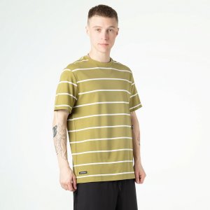 Мужская футболка Striped Tee STREETBEAT. Цвет: золотой