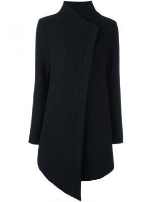 Асимметричное пальто Thom Krom. Цвет: чёрный