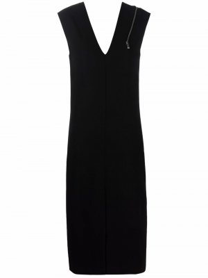 Платье миди с молнией Nina Ricci. Цвет: черный