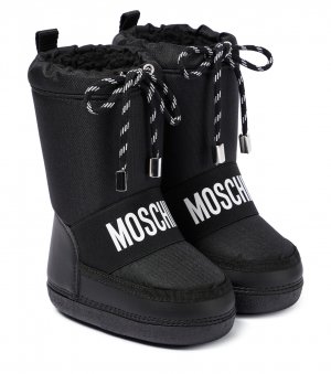 Лыжные ботинки с логотипом , черный Moschino