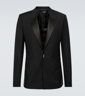 Пиджак из смеси шерсти и мохера, черный Givenchy