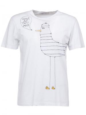 Seagull T-shirt Jimi Roos. Цвет: белый