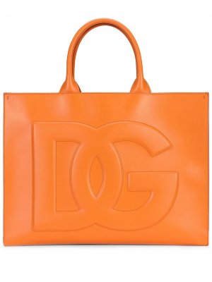 Большая сумка-тоут Beatrice Dolce & Gabbana. Цвет: оранжевый