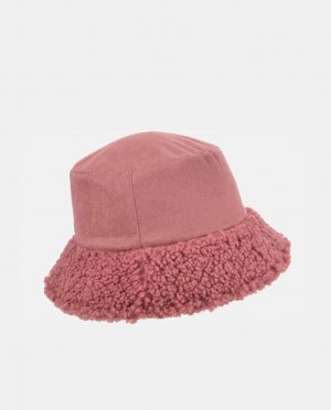 Розовая шляпа-ведро с полями из овчины , розовый Seeberger