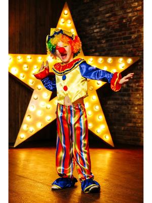 Детский костюм клоуна La Mascarade. Цвет: желтый, красный, синий