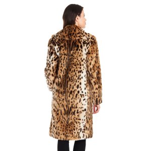 Женское пальто из искусственного меха с леопардовым принтом Fleet Street