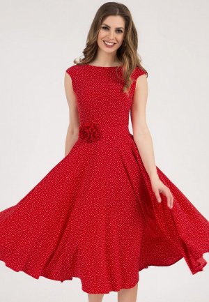Платье Olivegrey MIDORA. Цвет: красный