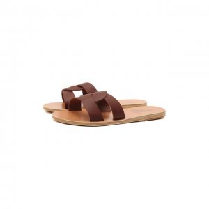 Кожаные шлепанцы Desmos Ancient Greek Sandals. Цвет: коричневый