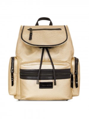 Рюкзак на молнии с логотипом Tiba + Marl. Цвет: золотистый