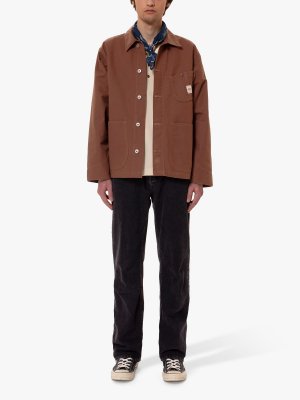Куртка Howie Chore из вощеного хлопка органического , коричневый Nudie Jeans
