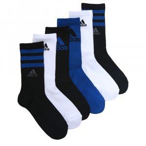 Набор из 6 детских больших мягких носков для молодежи, белый Adidas