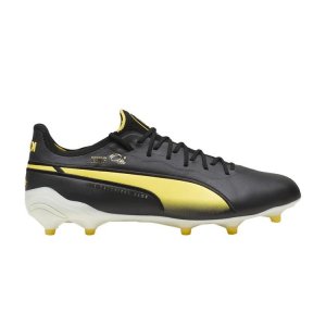 King Ultimate Pelé FG AG Legend Pack Мужские кроссовки Black White Pelé-Yellow 107825-01 Puma