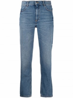 Укороченные джинсы с завышенной талией Roseanna. Цвет: зеленый