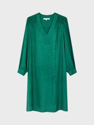 Жаккардовое мини-платье , зеленое Gerard Darel
