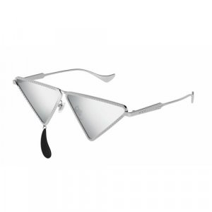 Солнцезащитные очки GG1252S 001, черный GUCCI. Цвет: черный