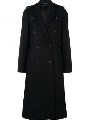 Двубортное пальто Rag & Bone. Цвет: чёрный