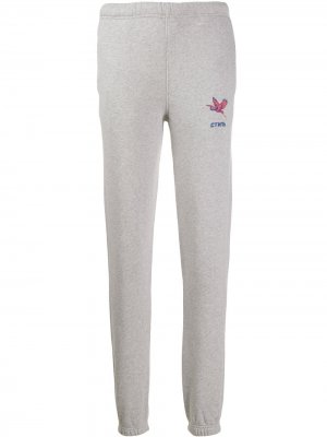 Спортивные брюки с вышитым логотипом Heron Preston. Цвет: серый