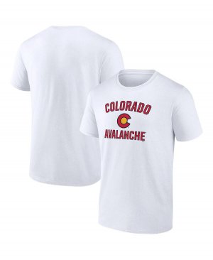Мужская фирменная белая футболка colorado avalanche special edition 2.0 wordmark , белый Fanatics