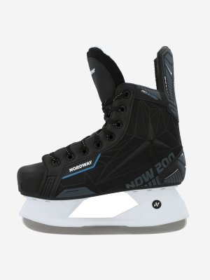 Коньки хоккейные 200, Черный, размер 40 Nordway. Цвет: черный