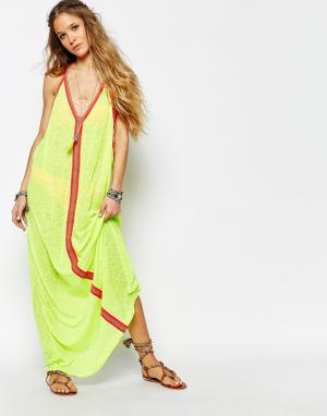 Пляжное платье Inca Pitusa. Цвет: лимонный