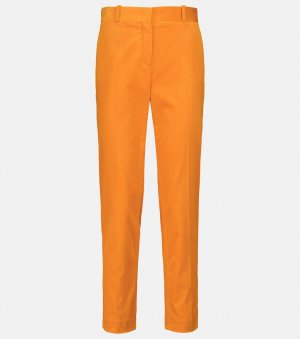 Зимние вельветовые брюки прямого кроя с завышенной талией Derk LORO PIANA, оранжевый Piana