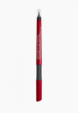 Карандаш для губ Gosh The Ultimate Lipliner-With a Twist автоматический, 0,35 г, 004. Цвет: красный