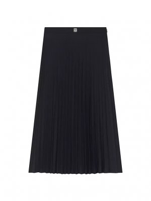 Плиссированная юбка из шерсти , черный Givenchy