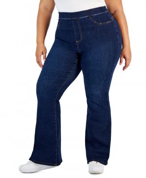 Модные джинсы больших размеров с пышной юбкой и расклешенными штанинами без застежки , цвет Be Good 2 Me Celebrity Pink
