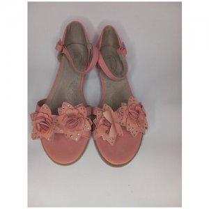 Туфли для девочки 34 размер Аллигаша. Цвет: розовый