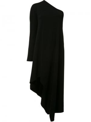 Асимметричное платье на одно плечо Narciso Rodriguez. Цвет: чёрный