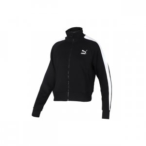 Спортивная куртка Classics T7 FT с воротником-стойкой Женская Верхняя одежда Черный 595938-01 Puma