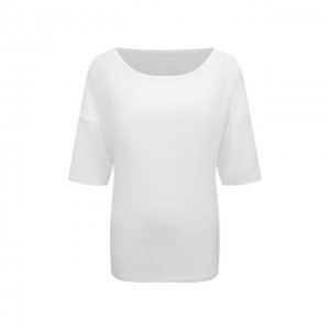 Льняная футболка 120% Lino. Цвет: белый