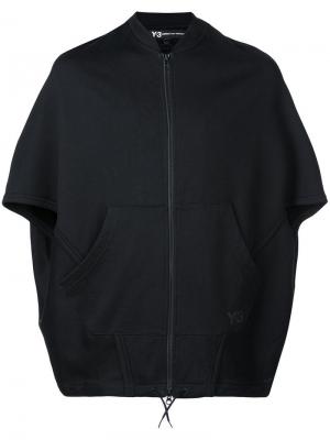 Куртка-пончо в стиле оверсайз Y-3. Цвет: черный