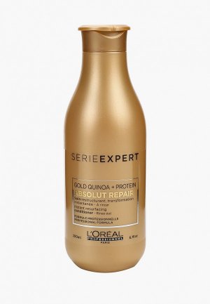 Кондиционер для волос LOreal Professionnel L'Oreal Serie Expert Absolut Repair Gold. Цвет: прозрачный