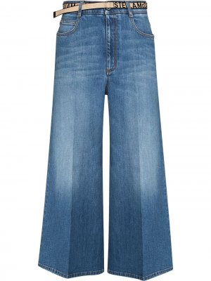 Укороченные джинсы с завышенной талией Stella McCartney. Цвет: синий